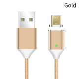 Magnetic Cable Nylon Braided Micro USB Fast Charging Magnet Cable