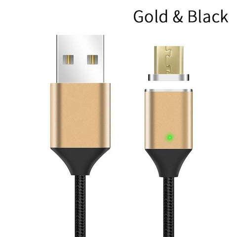 Magnetic Cable Nylon Braided Micro USB Fast Charging Magnet Cable