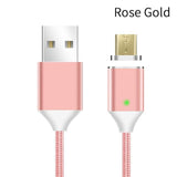 Magnetic Cable Nylon Braided Micro USB Fast Charging Magnet Cable