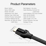 HDMI Ethernet HDMI to HDMI Connector Adapter Cable