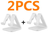 Universal Desk Holder Tablet Mobile Phone Holder with Shock-proof Silicone Pad