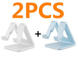 Universal Desk Holder Tablet Mobile Phone Holder with Shock-proof Silicone Pad