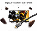 HDMI2.0 4K 3D Mirco Hdmi to Hdmi Video Cable for Tv box Laptop