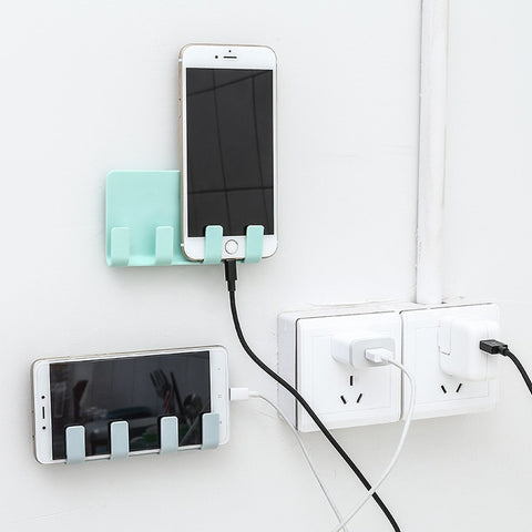 Stick Up Style Wall Cell Phone Bracket 4 Colors Mobile Phone Charging Holder
