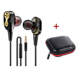 Wired earphone High bass dual drive stereo In-Ear Earphones