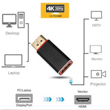 4K DP to HDMI Adapter Displayport Display Port To HDMI Connector